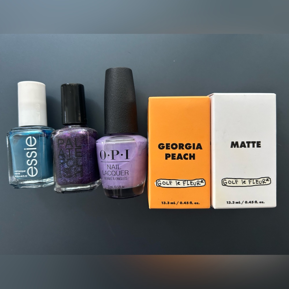 Golf Le Fleur Georgia Peach Matte Nail Polish Set